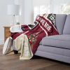 [Personalization Only] OFFICIAL NHL Colorblock Personalized Silk Touch Sherpa Throw Blanket - Arizona Coyotes