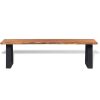 Bench Solid Acacia Wood 63"