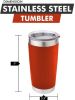 Stainless Steel Tumbler for Hot or Cold Drinks - 4 Color Options