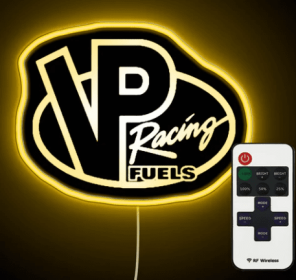 VP RACING FUELS LOGO - NEON SIGN (Color: Yellow)