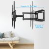 Full Motion TV Wall Mount Swivel Tilt TV Wall Rack Support 37-70' TV Wall Mount Max VESA Up To 600x400mm