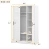 3-Door Shutter Wardrobe with shelves