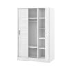 3-Door Shutter Wardrobe with shelves