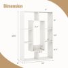 7-Cube Geometric Bookshelf Modern Decorative Open Bookcase