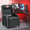 Massage Gaming Recliner Chair with Headrest and Adjustable Backrest for Home Theater